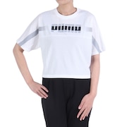 プーマ（PUMA）（レディース）トレインエッジ クロップ 半袖Tシャツ 525206 02 WHT