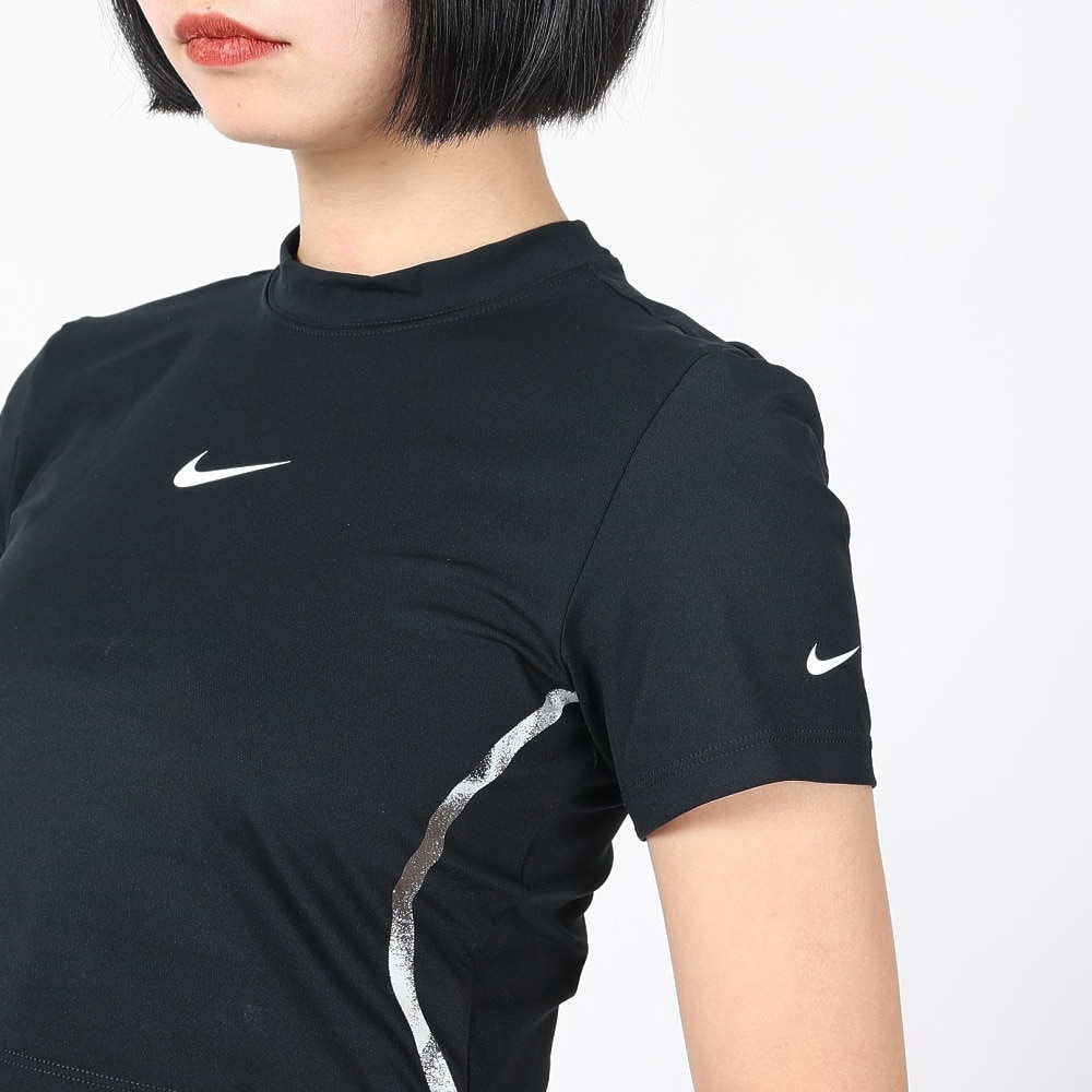 ナイキ（NIKE）（レディース）ドライフィットcmX2 半袖クロップ トップ FZ4758-010