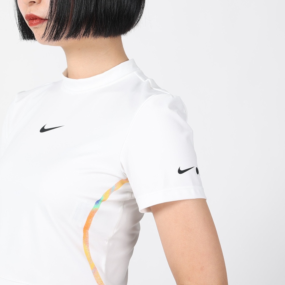 ナイキ（NIKE）（レディース）ドライフィットcmX2 半袖クロップ トップ FZ4758-100