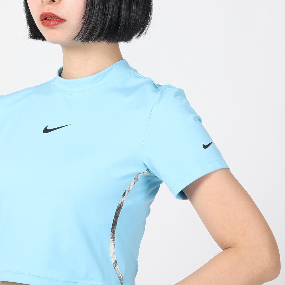 ナイキ（NIKE）（レディース）ドライフィットcmX2 半袖クロップ トップ FZ4758-407