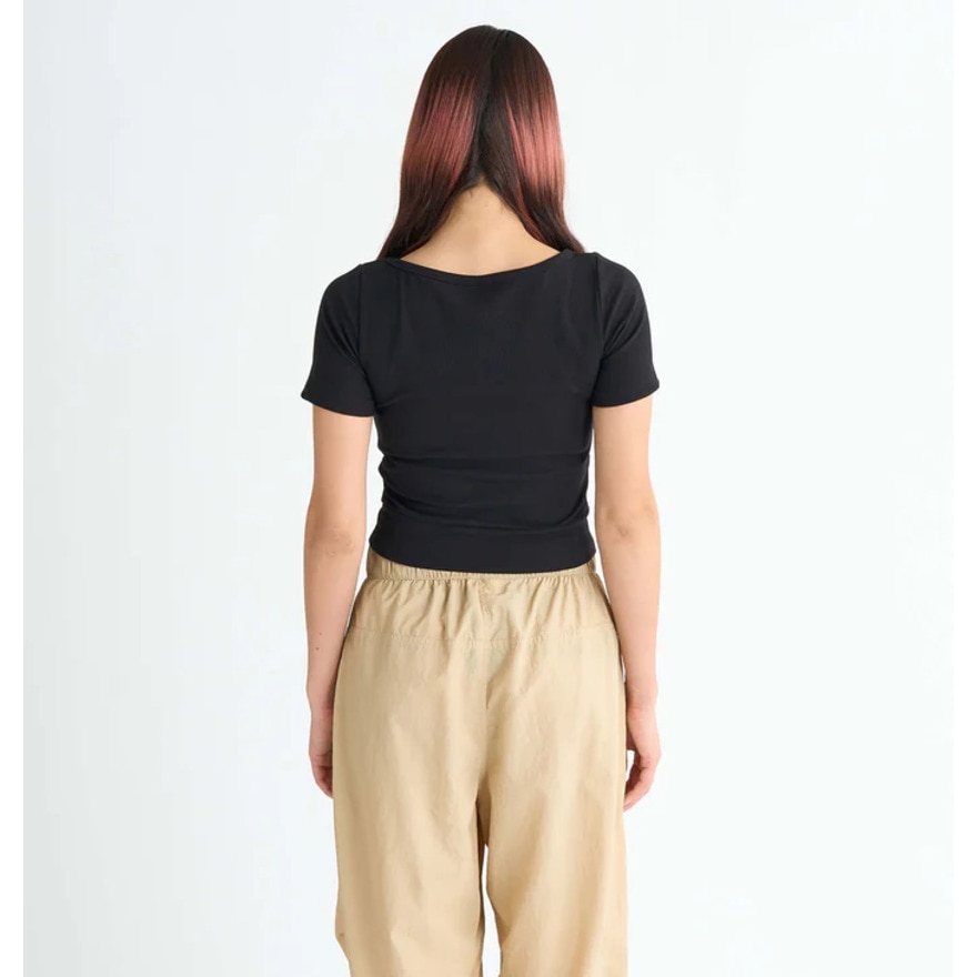 ロキシー（ROXY）（レディース）CHEEKIE PEEKIE 半袖 Tシャツ 25SPRDK251547BLK
