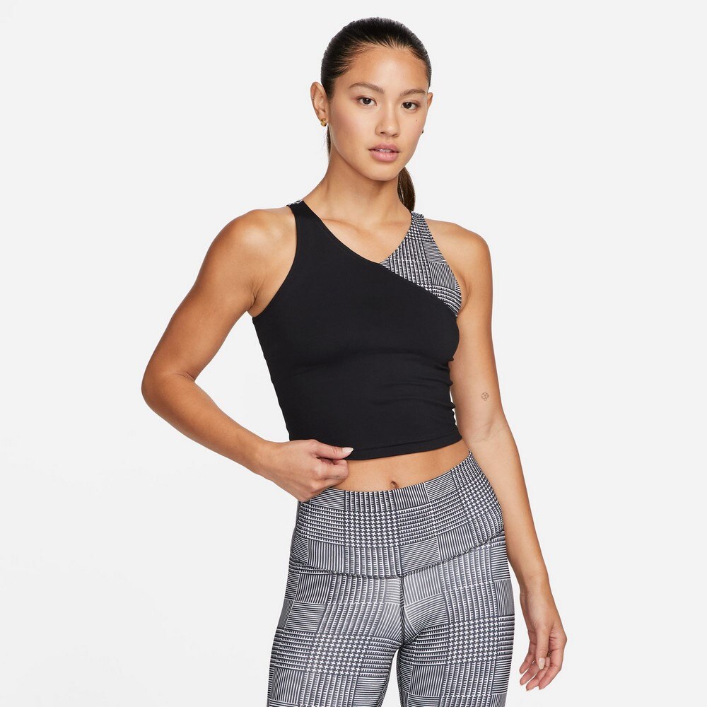 ナイキ（NIKE）（レディース）ヨガ ドライフィット NV+ クロップ タンクトップ FB4651-010