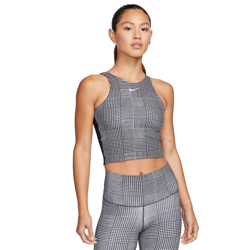 ナイキ（NIKE）（レディース）ヨガ ドライフィット NV+ クロップ タンクトップ FB4651-010