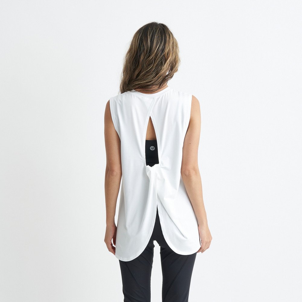 ロキシー（ROXY）（レディース）ノースリーブトップス SIMPLY CALM TANK 24SPRSL241518WHT