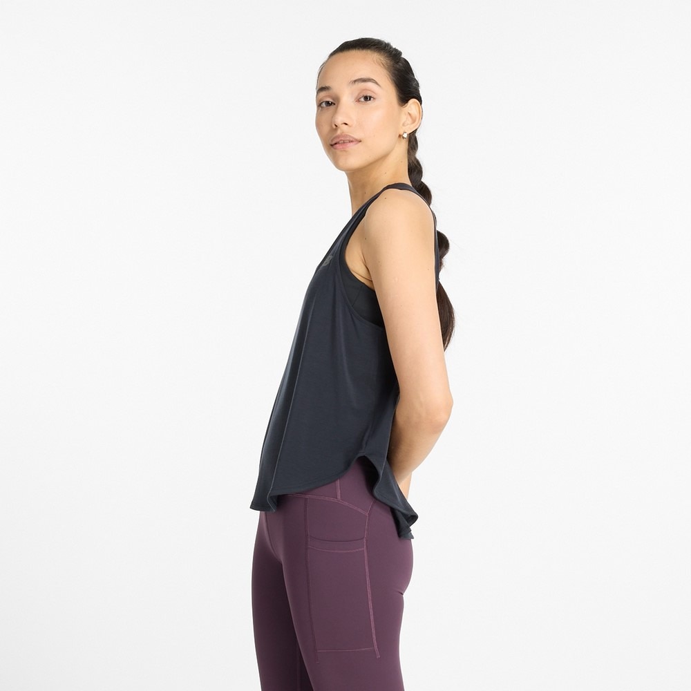 ニューバランス（new balance）（レディース）Drapey ジャージ タンクトップ WT43101BK