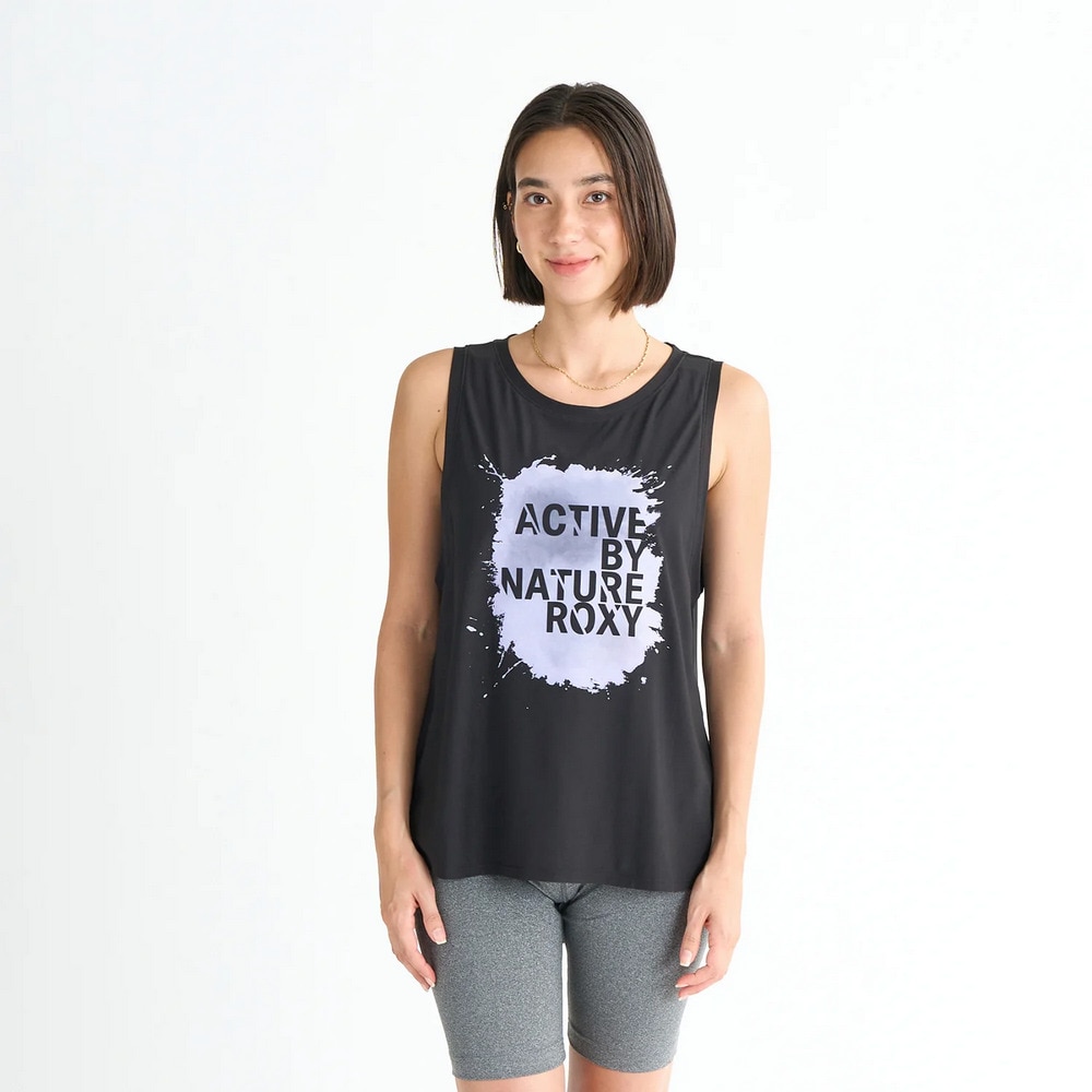 ロキシー（ROXY）（レディース）PAINT YOUR LIFE タンクトップ ノースリーブ 水陸両用 25SURSL252561BLK