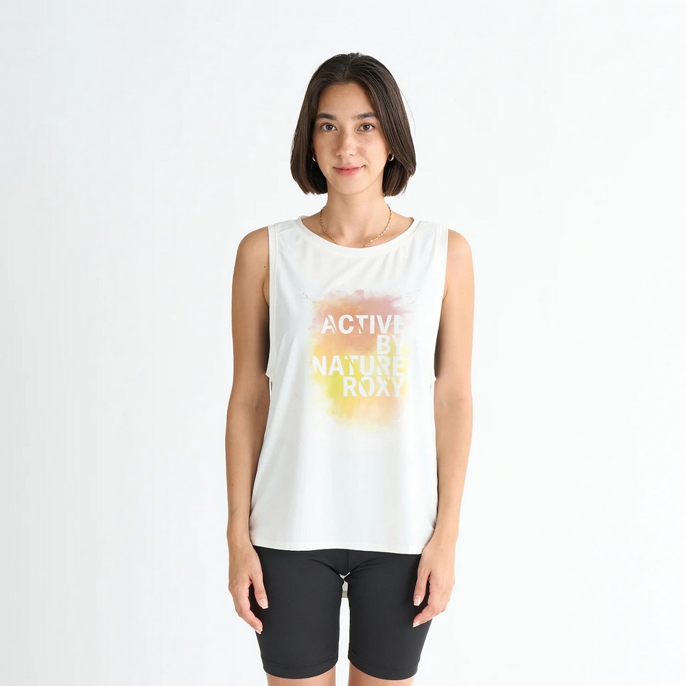 ロキシー（ROXY）（レディース）PAINT YOUR LIFE タンクトップ ノースリーブ 水陸両用 25SURSL252561WHT