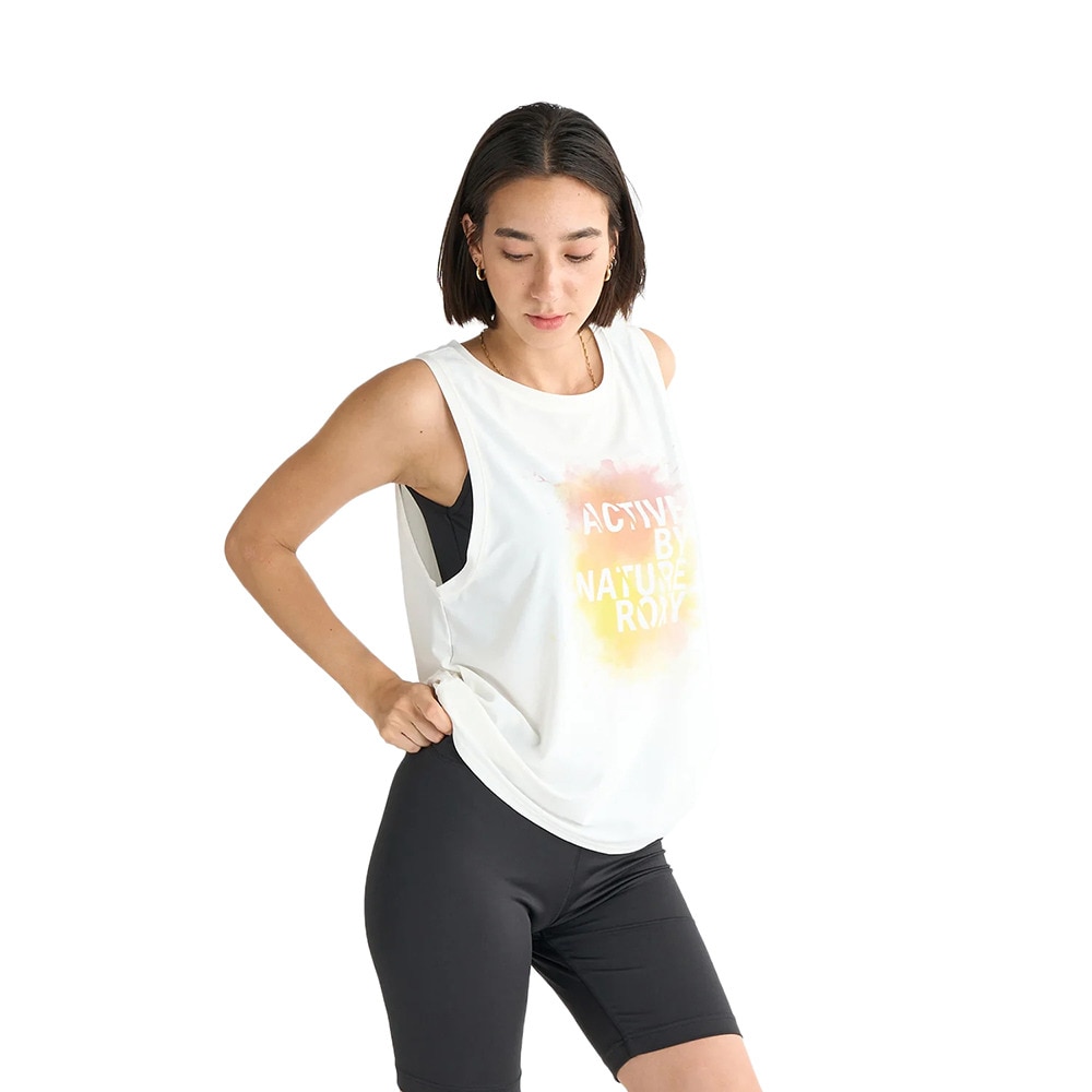 ロキシー（ROXY）（レディース）PAINT YOUR LIFE タンクトップ ノースリーブ 水陸両用 25SURSL252561WHT