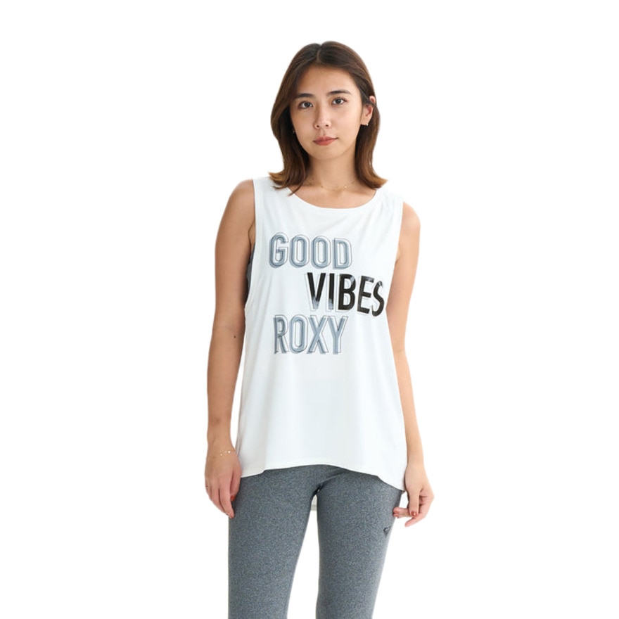 ロキシー（ROXY）（レディース）GOOD VIBES TANK フィットネス タンクトップ 25FWRSL254533WHT