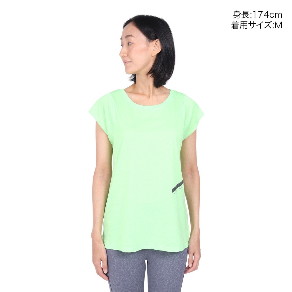 ジーフィット（G-FIT）（レディース）Tシャツ レディース フレンチスリーブトップ GA-C651TS LIME