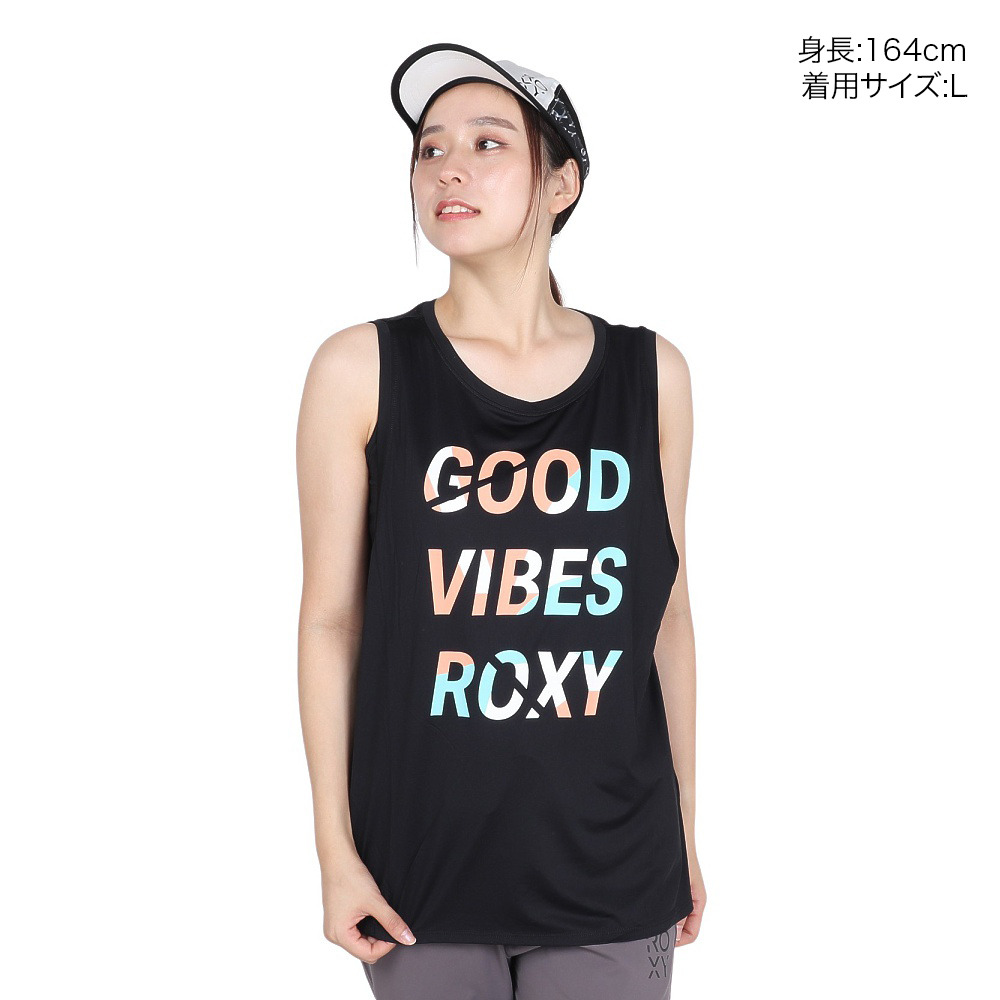 ロキシー（ROXY）（レディース）水陸両用 速乾 UVカット タンクトップ GOOD VIBES 24FWRSL244529BLK