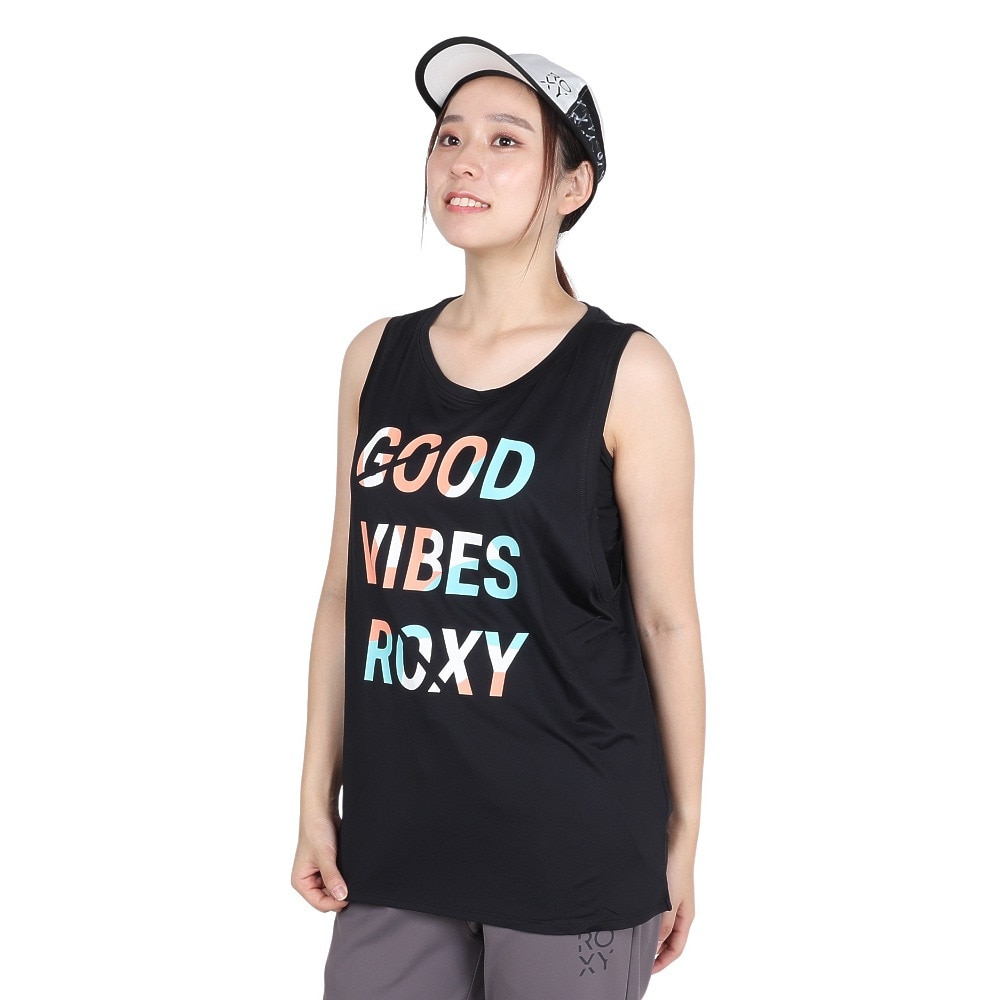 ロキシー（ROXY）（レディース）水陸両用 速乾 UVカット タンクトップ GOOD VIBES 24FWRSL244529BLK