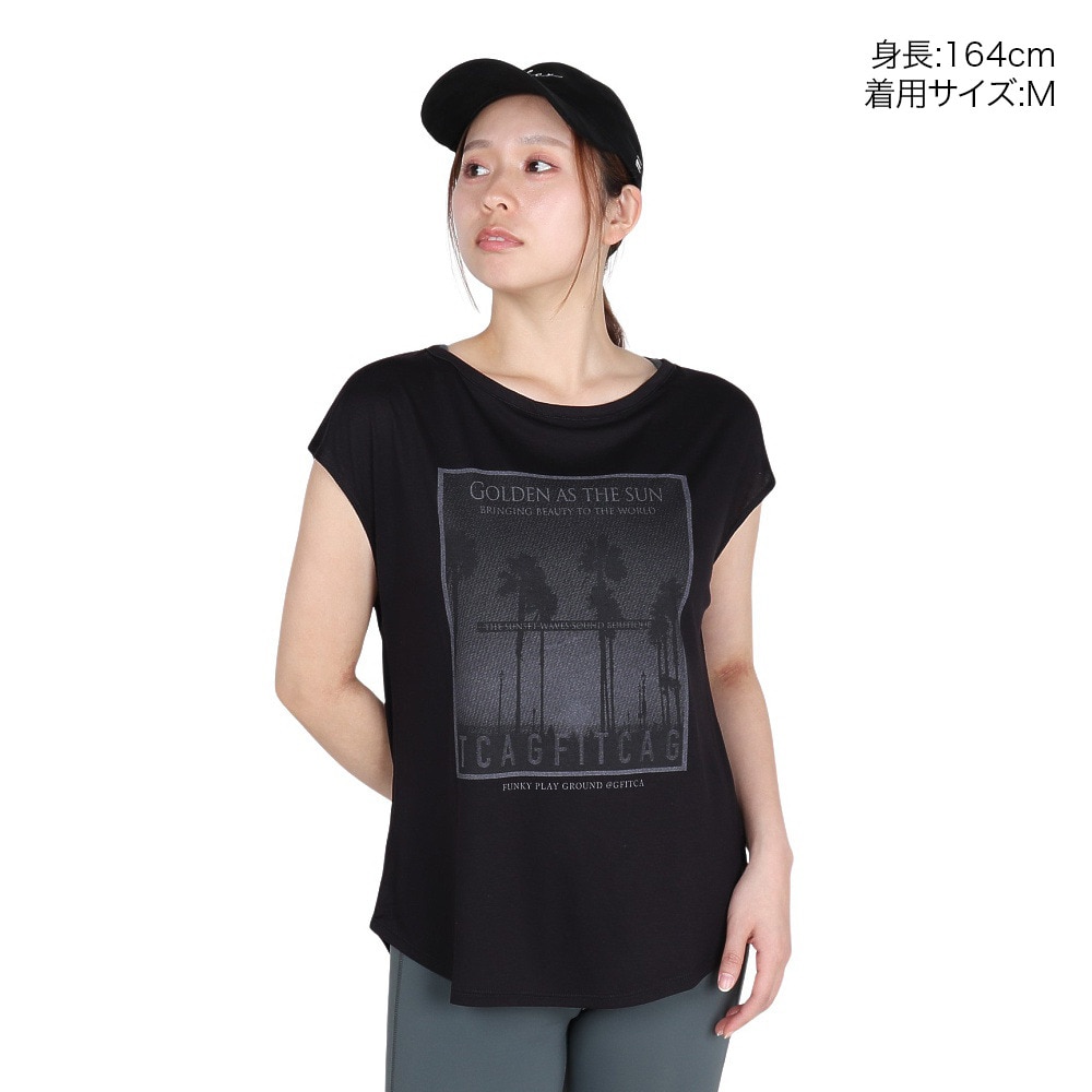 ジーフィット（G-FIT）（レディース）フレンチスリーブトップ GA-C671TS-B