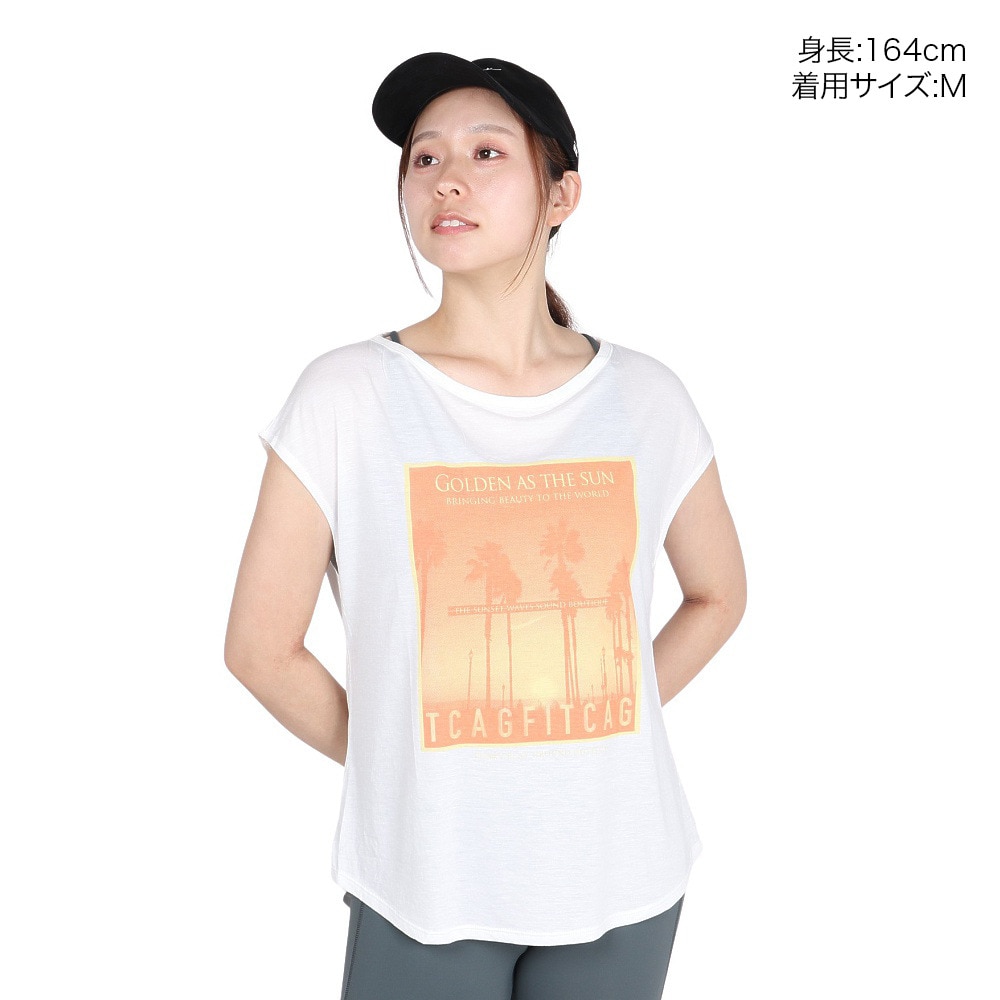 ジーフィット（G-FIT）（レディース）フレンチスリーブトップ GA-C671TS-W