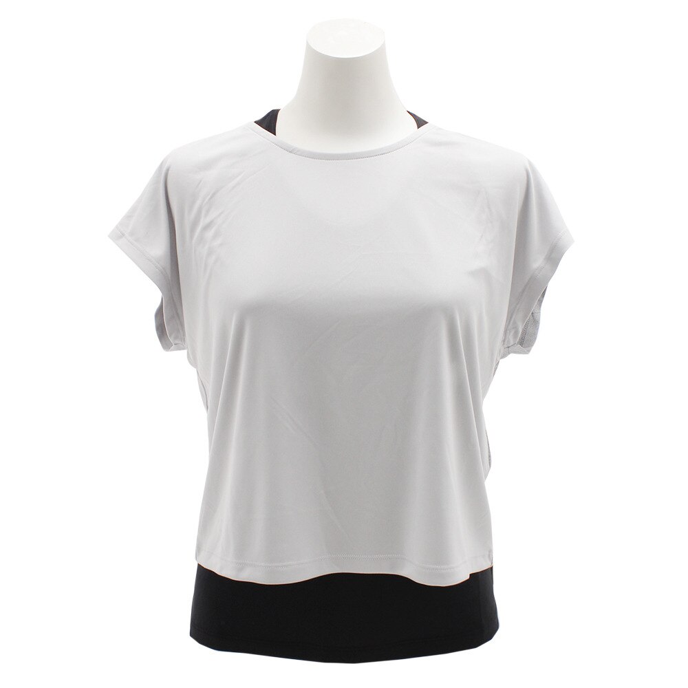 Tシャツ レディース フィットネス リーフ セット HU19SDSK821901LGRY