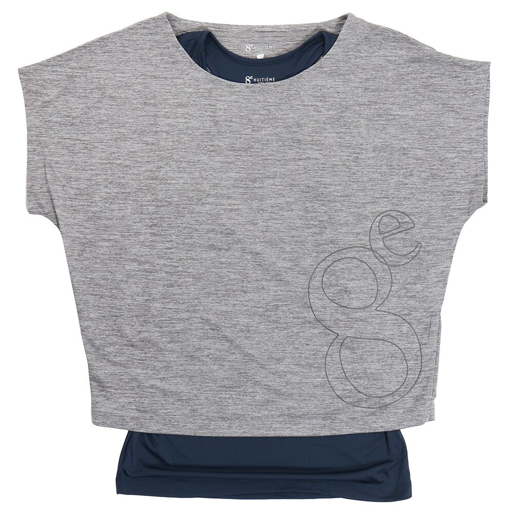  フィットネス 半袖Tシャツ タンクトップセット HU20SDSK821001MGRY
