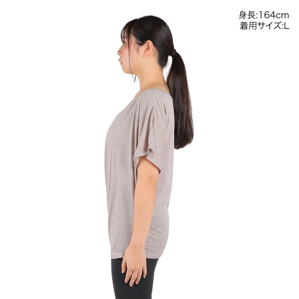 リアルストーン（RealStone）（レディース）Tシャツ レディース ヨガウェア アシンメトリートップ RF-C016TS HBR