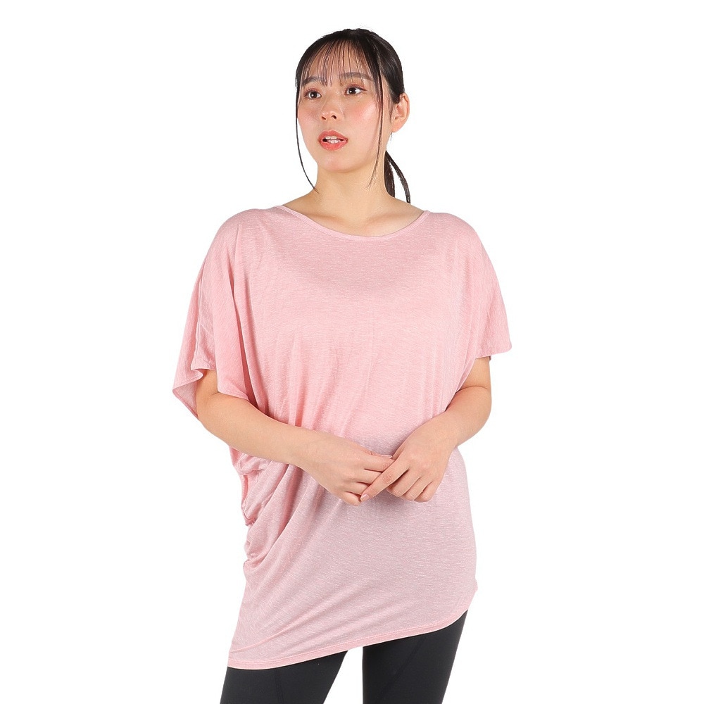 リアルストーン（RealStone）（レディース）Tシャツ レディース ヨガウェア アシンメトリートップ  RF-C016TS PI