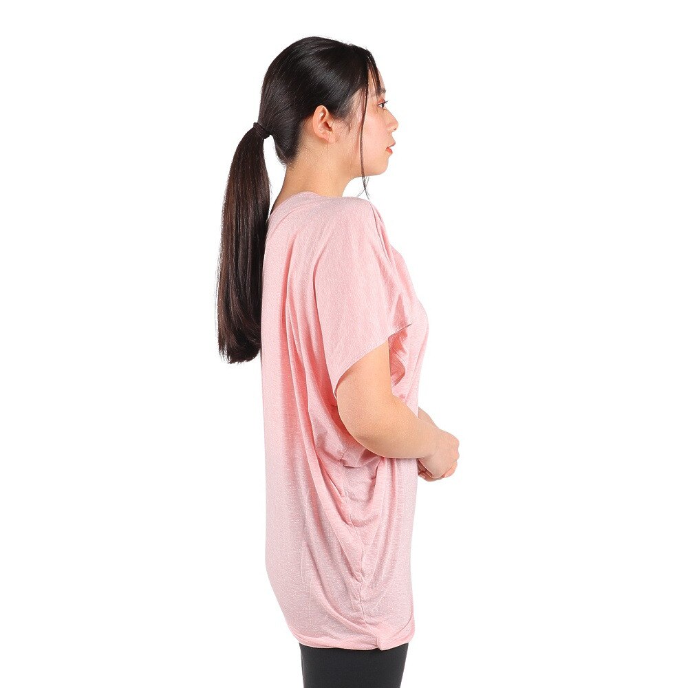 リアルストーン（RealStone）（レディース）Tシャツ レディース ヨガウェア アシンメトリートップ  RF-C016TS PI