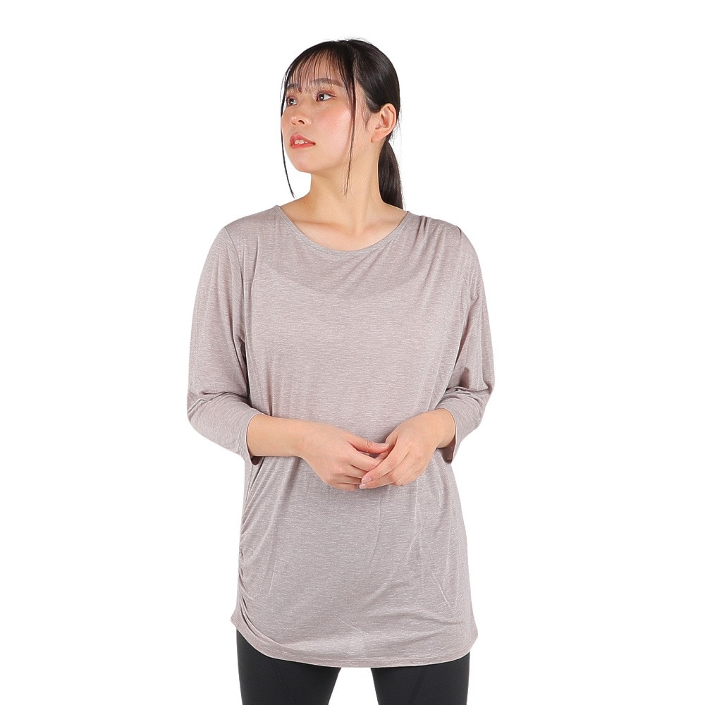リアルストーン（RealStone）（レディース）Tシャツ レディース ヨガウェア  7分袖 RF-C017TS HBR
