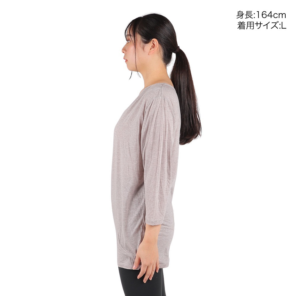 リアルストーン（RealStone）（レディース）Tシャツ レディース ヨガウェア  7分袖 RF-C017TS HBR