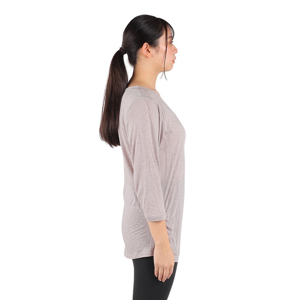 リアルストーン（RealStone）（レディース）Tシャツ レディース ヨガウェア  7分袖 RF-C017TS HBR