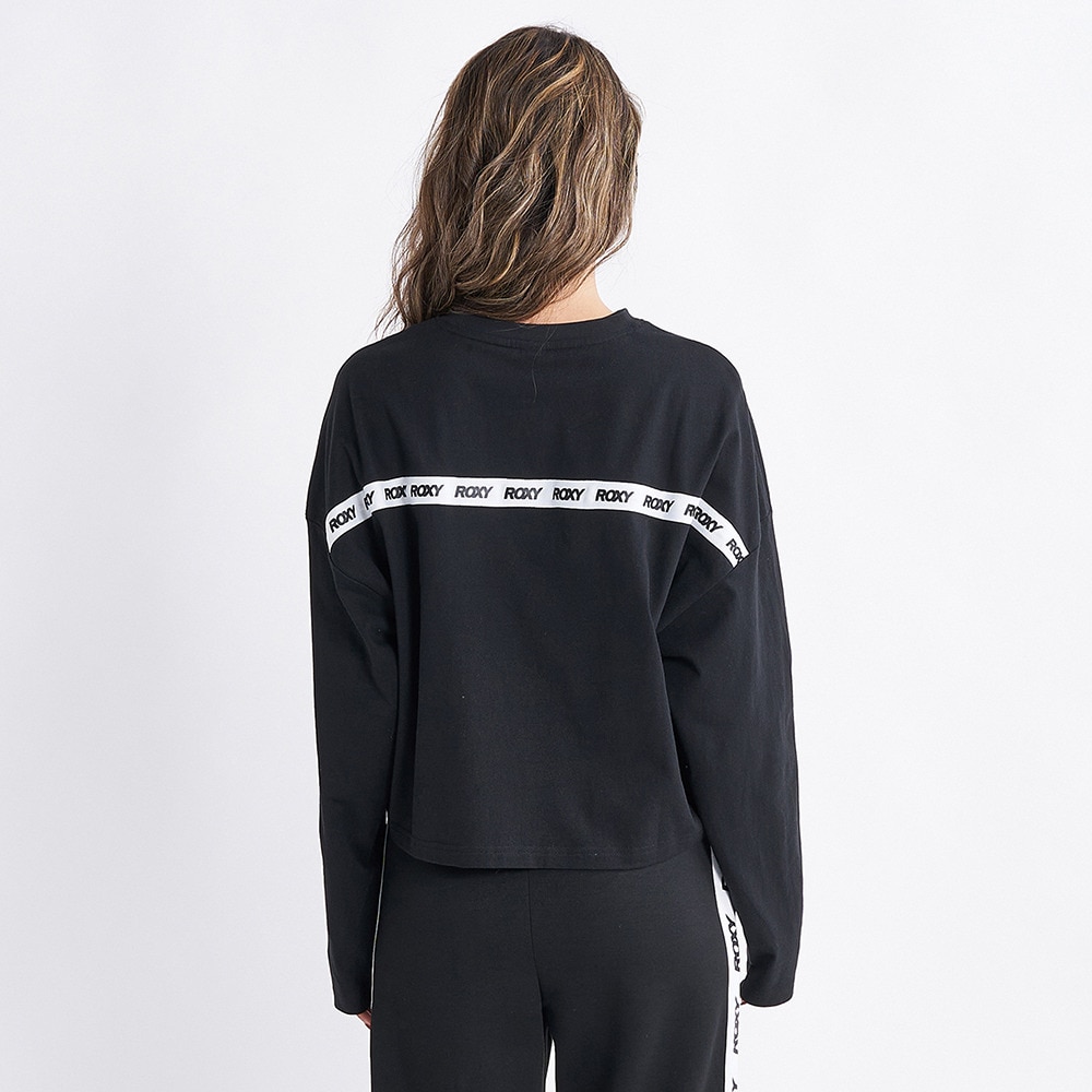 ロキシー（ROXY）（レディース）長袖シャツ レディース UVカット クルーネック  ITS TIME LS 23FWRLT234506BLK