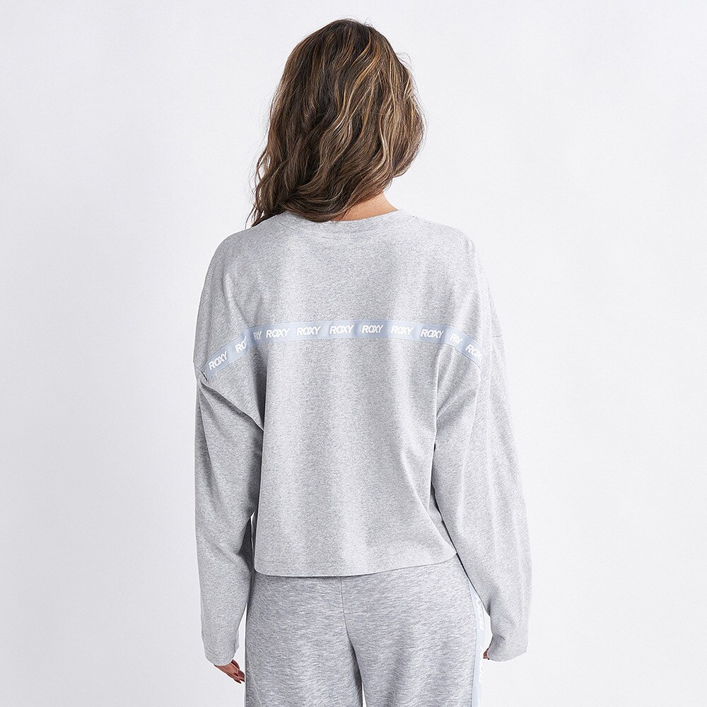 ロキシー（ROXY）（レディース）長袖シャツ レディース UVカット クルーネック  ITS TIME LS 23FWRLT234506GRY