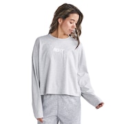 ロキシー(ROXY)(レディース)長袖シャツ レディース UVカット クルーネック  ITS TIME LS 23FWRLT234506GRY
