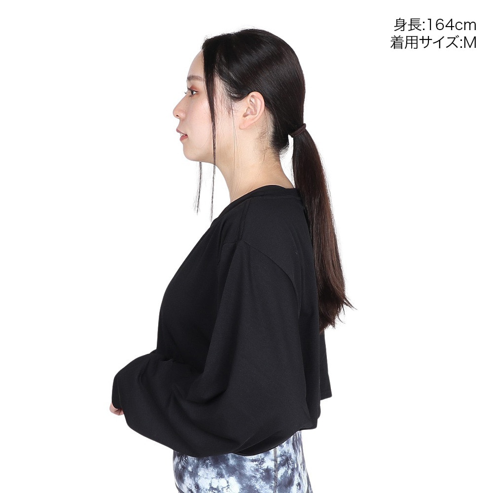 ハーレー（HURLEY）（レディース）ファントム クロップ タイダイ ボックス ロング スリーブ Tシャツ WUT2421032-BLK