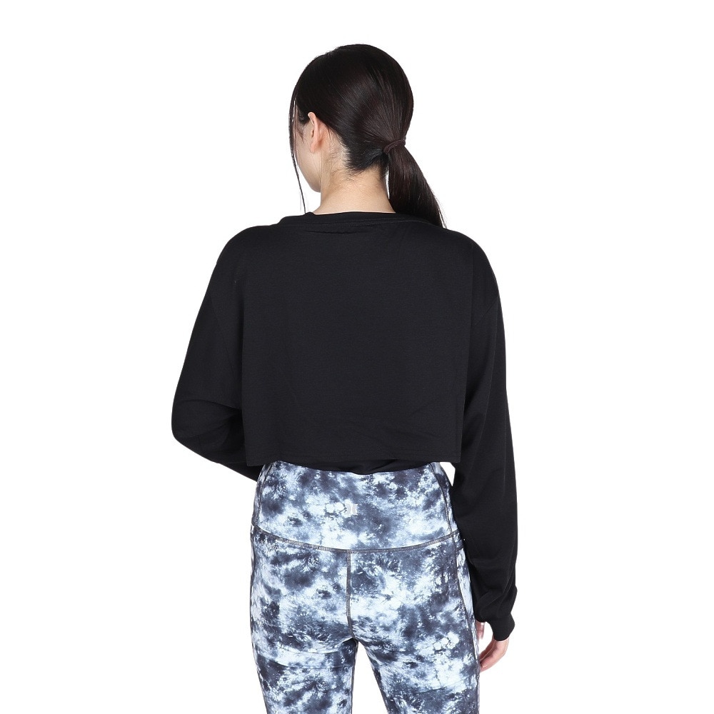 ハーレー（HURLEY）（レディース）ファントム クロップ タイダイ ボックス ロング スリーブ Tシャツ WUT2421032-BLK
