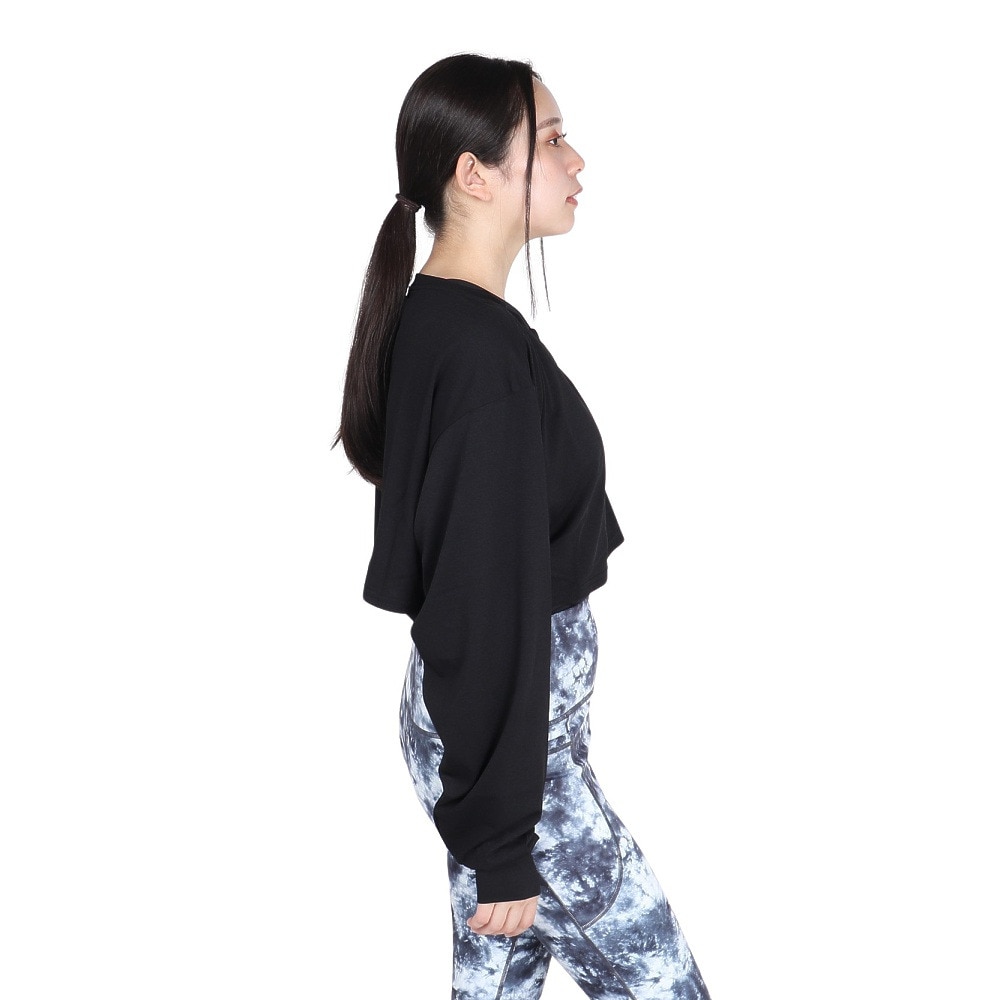 ハーレー（HURLEY）（レディース）ファントム クロップ タイダイ ボックス ロング スリーブ Tシャツ WUT2421032-BLK