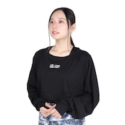 (レディース)ファントム クロップ タイダイ ボックス ロング スリーブ Tシャツ WUT2421032-BLK