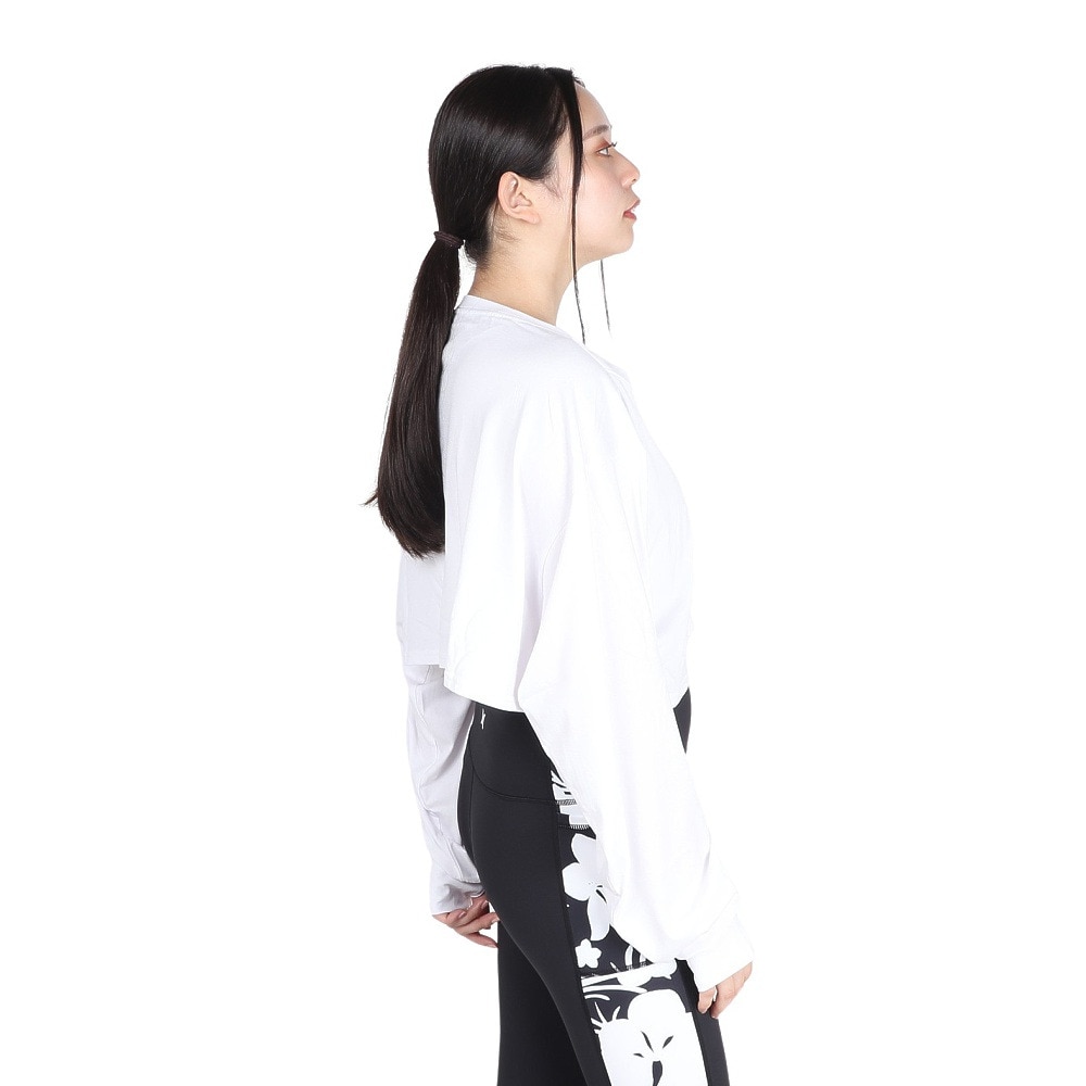 ハーレー（HURLEY）（レディース）ファントム クロップ タイダイ ボックス ロング スリーブ Tシャツ WUT2421032-WHT