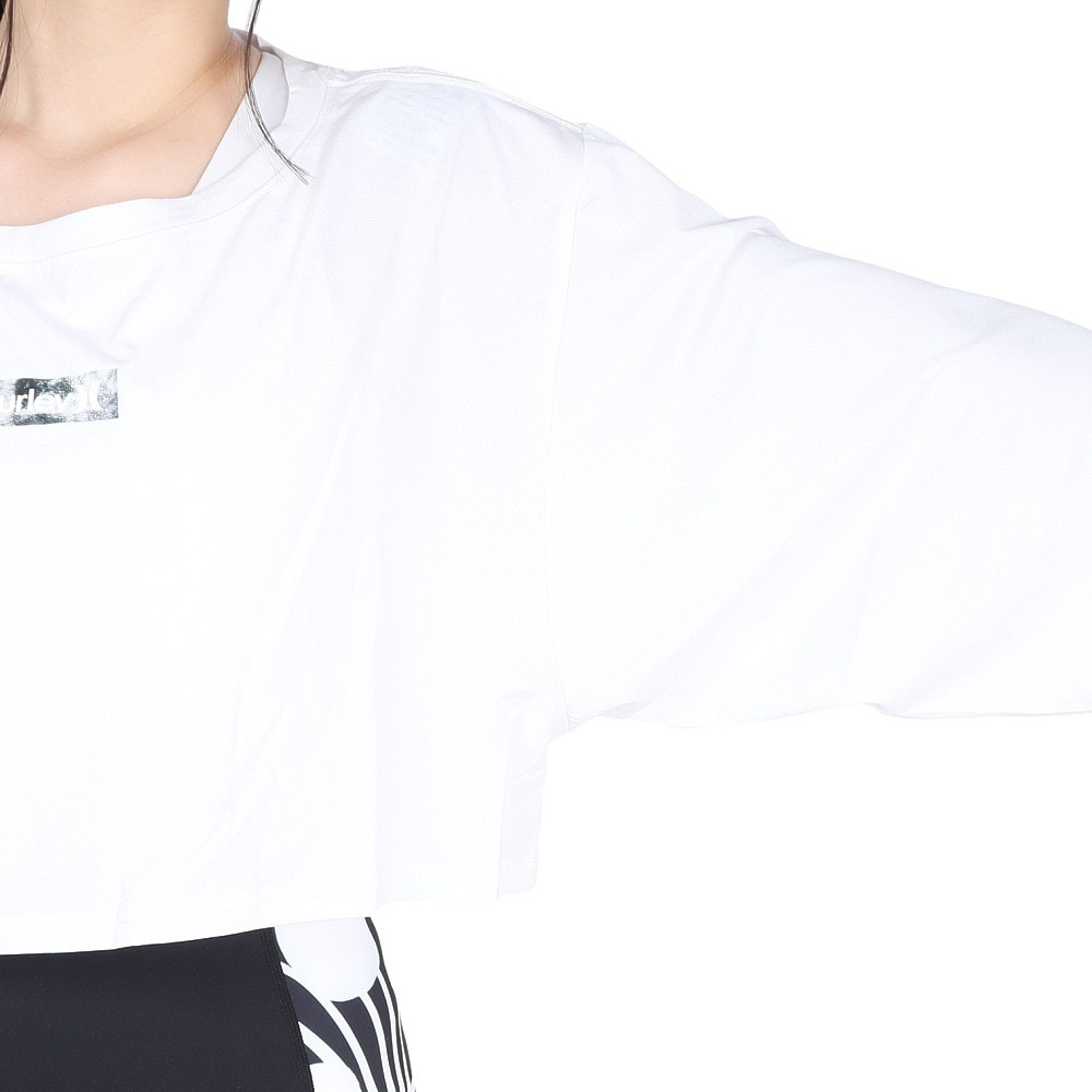 ハーレー（HURLEY）（レディース）ファントム クロップ タイダイ ボックス ロング スリーブ Tシャツ WUT2421032-WHT