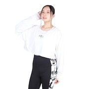 (レディース)ファントム クロップ タイダイ ボックス ロング スリーブ Tシャツ WUT2421032-WHT