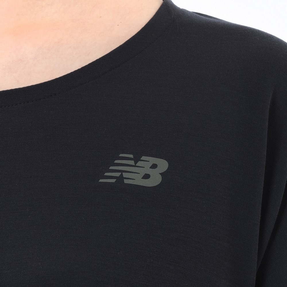 ニューバランス（new balance）（レディース）パフォーマンス 長袖 Tシャツ WT43102BK