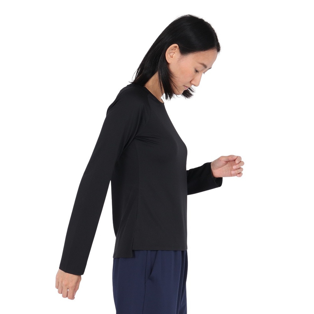 ニューバランス（new balance）（レディース）スポーツロングスリーブTシャツ AWT53404BK