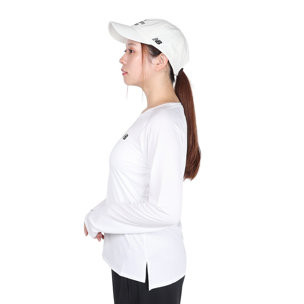 ニューバランス（new balance）（レディース）スポーツ長袖Tシャツ AWT53404WT