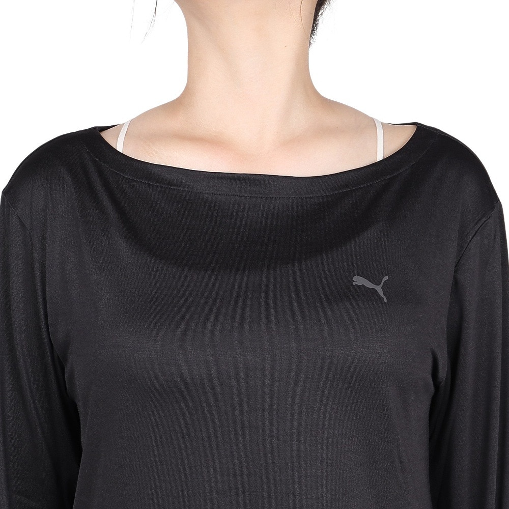 プーマ（PUMA）（レディース）トレーニング スタジオ 長袖Tシャツ 527987 01 BLK