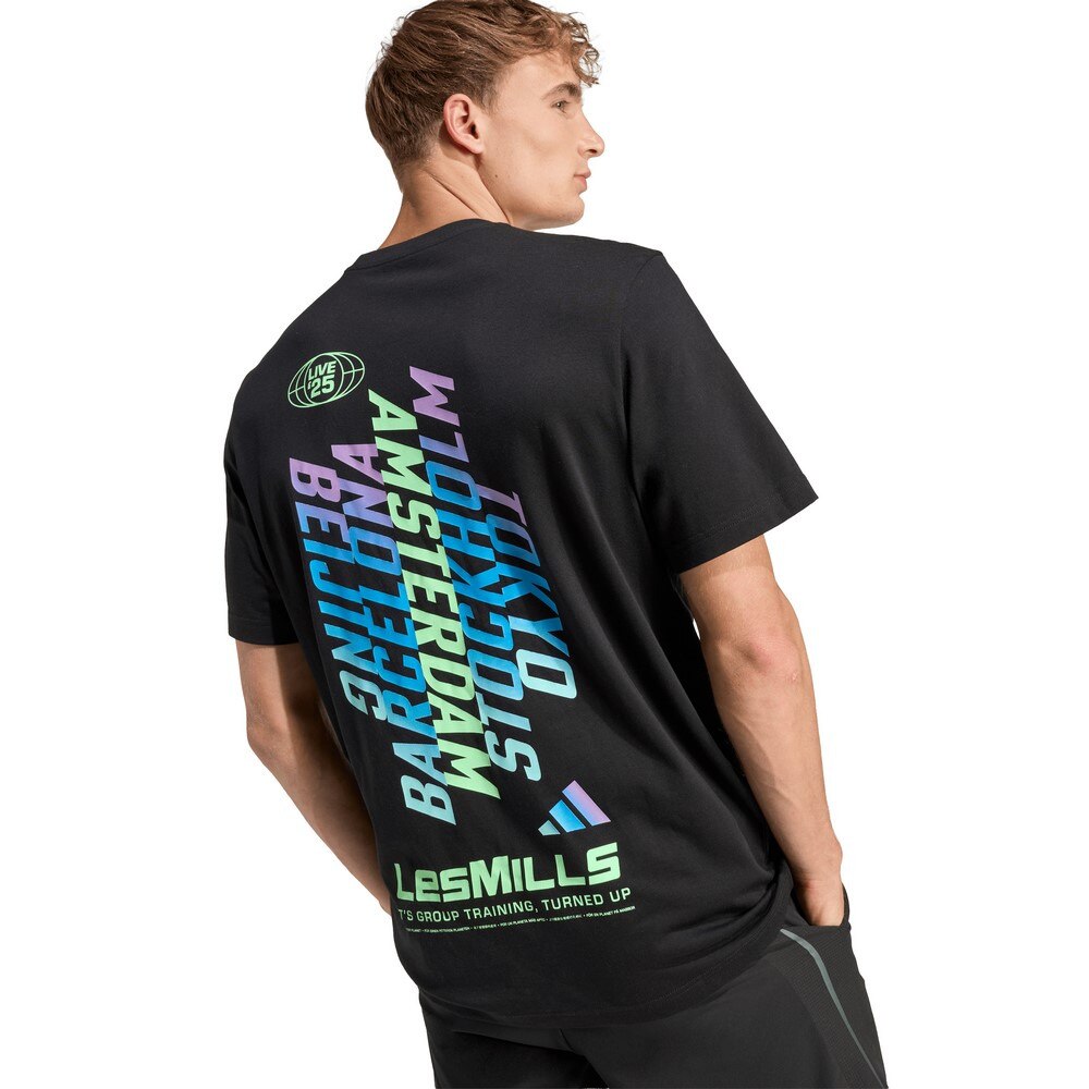 アディダス（adidas）（メンズ）Les Mills ツアーグラフィックTシャツ WI027-KF7449
