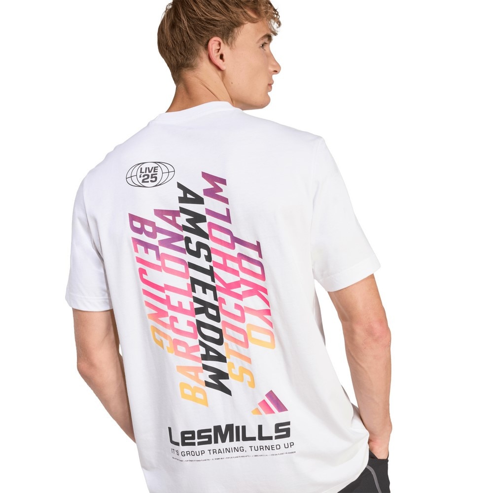 アディダス（adidas）（メンズ）Les Mills ツアーグラフィックTシャツ WI027-KF7450