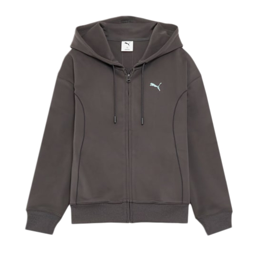 プーマ（PUMA）（レディース）トレーニング トレイン エッジ ニット フルジップ フーディ 527991 44 BLK
