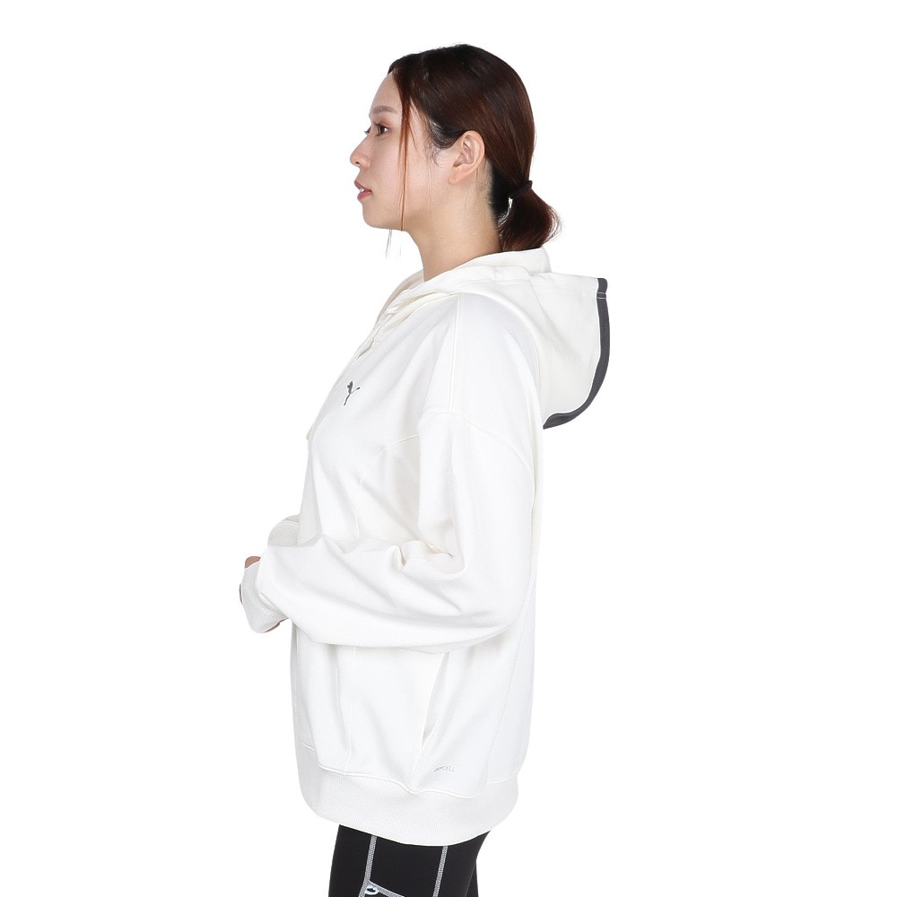 プーマ（PUMA）（レディース）トレーニング トレイン エッジ ニット フルジップ フーディ 527991 87 OWHT