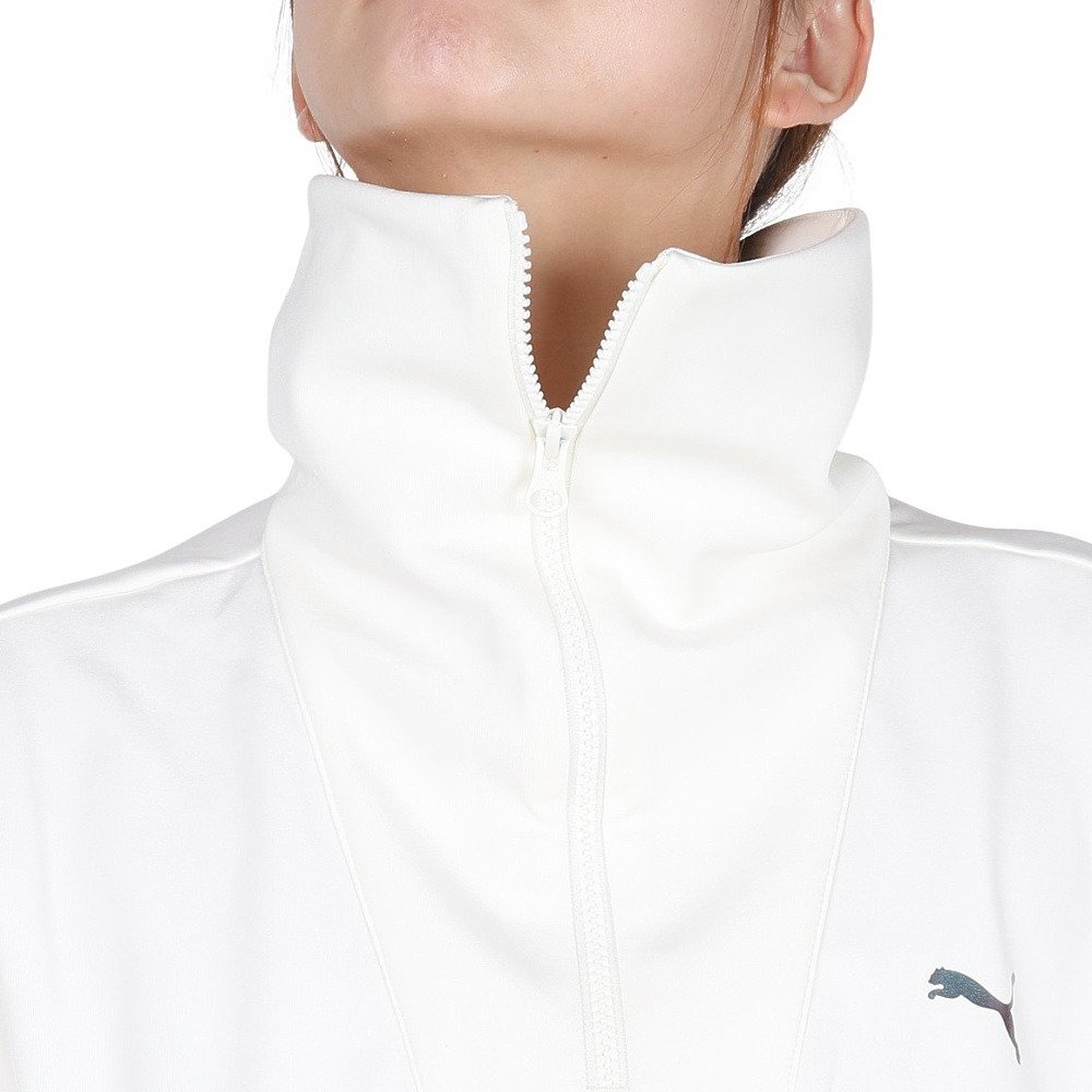 プーマ（PUMA）（レディース）トレーニング トレイン エッジ ニット ハーフジップ トップ 528077 87 OWHT
