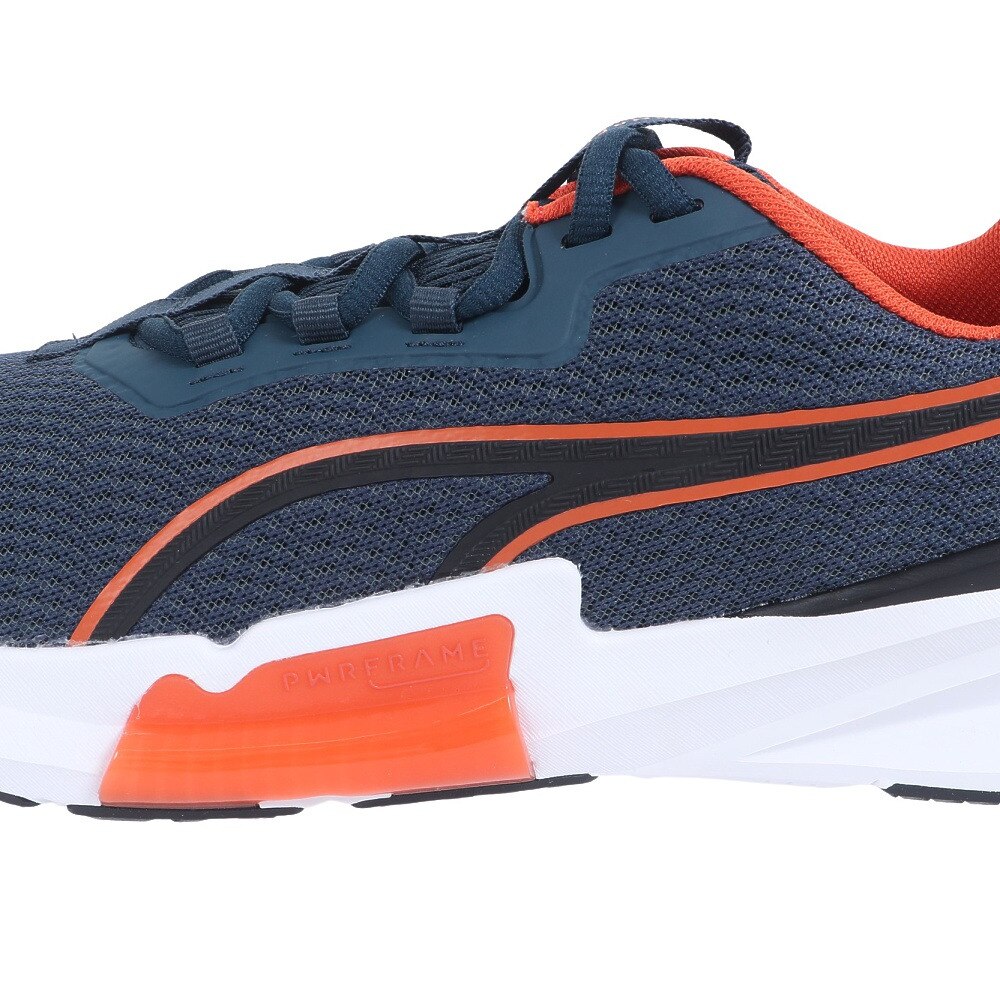 プーマ（PUMA）（メンズ）スポーツシューズ パワーフレーム 2  紺 こん ネイビー 37797007 スニーカー カジュアル クッション 軽量 反発力 フィットネス