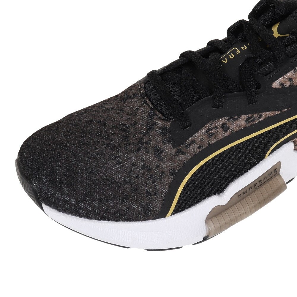 プーマ（PUMA）（レディース）パワーフレーム サファリグラム 37697801 フィットネス ジム ブラック 黒 レディース スニーカー シューズ  室内 運動靴