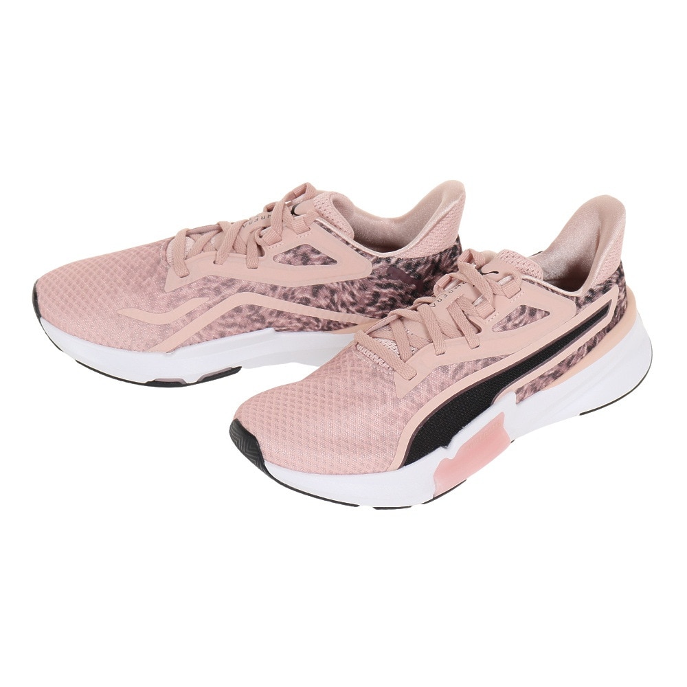 プーマ（PUMA）（レディース）パワーフレーム サファリグラム 37697802  フィットネス ジム ピンク レディース スニーカー シューズ 室内 運動靴