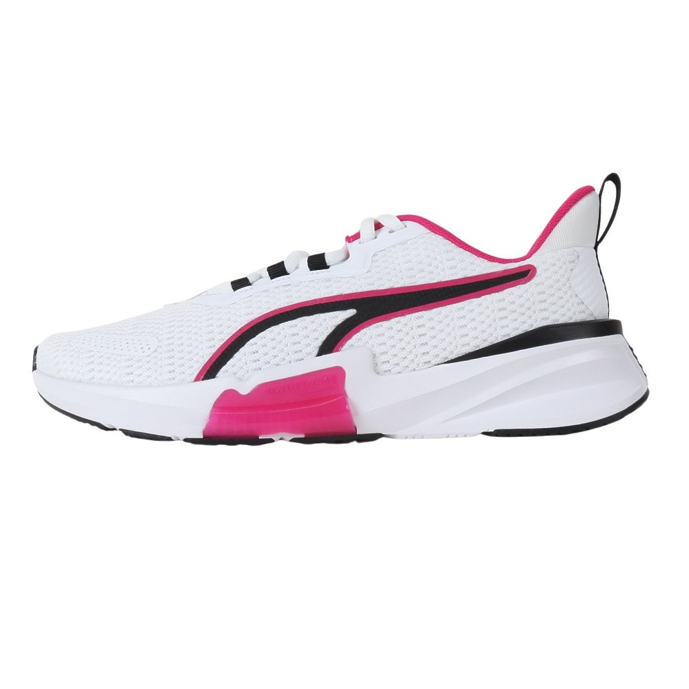 プーマ（PUMA）（レディース）スポーツシューズ パワーフレーム 2 白 しろ シロ ホワイト 37789104 トレーニング ランニング スポーツ スタジオ 軽量 柔軟性