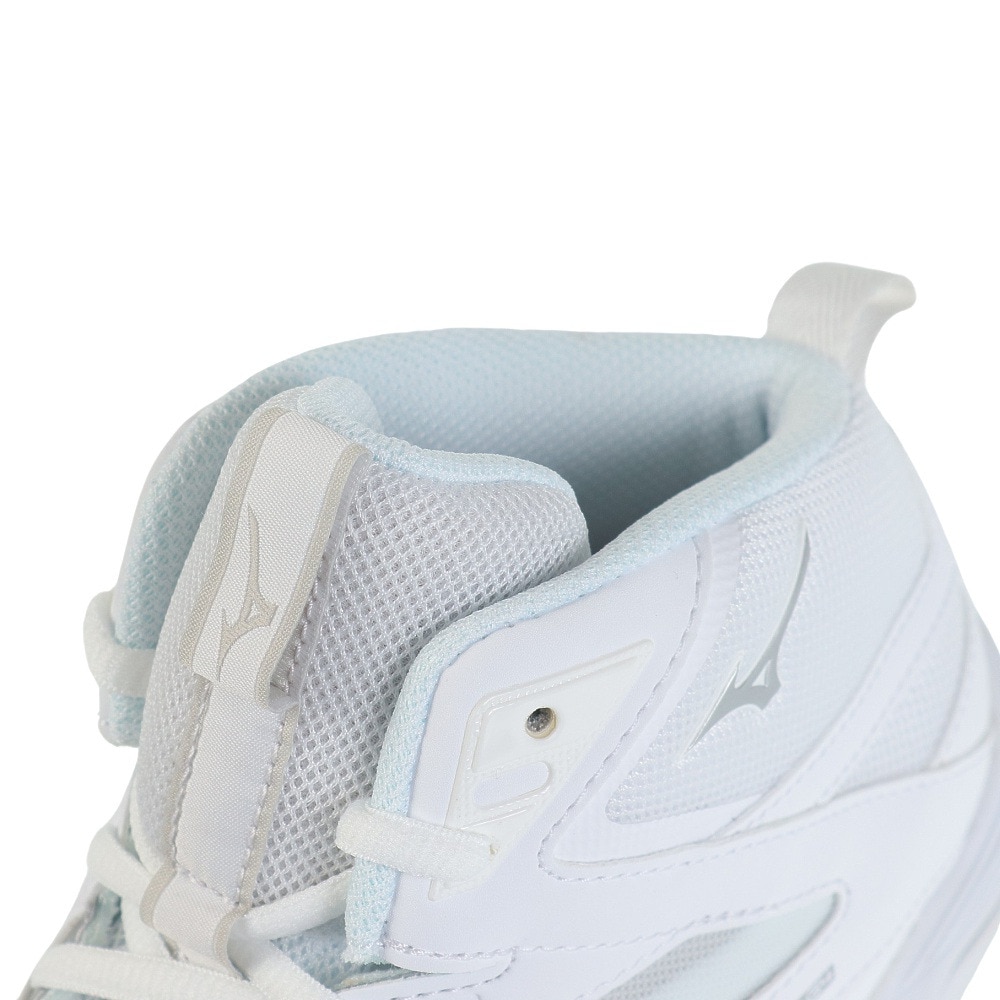 ミズノ（MIZUNO）（メンズ、レディース）スニーカー ウエーブダイバースLG4 ホワイト シルバー K1GF227101 フィットネス シューズ ジム 室内 ハイカット